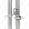 Vištienos bėgimas su stogu, 2,5x2x2,25m, galvanizuotas plienas