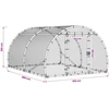 Vištų būdas Sidabrinė 200 x 150 x 100 cm Galvanizuotas plienas