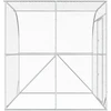 Vištų būdas Sidabrinė 200 x 200 x 215 cm Galvanizuotas plienas