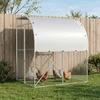 Vištų būdas Sidabrinė 200 x 200 x 215 cm Galvanizuotas plienas