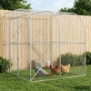 Vištų būdas Sidabrinė 200 x 200 x 215 cm Galvanizuotas plienas