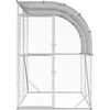 Vištų būdas Sidabrinė 200 x 200 x 215 cm Galvanizuotas plienas