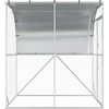 Vištų būdas Sidabrinė 200 x 200 x 215 cm Galvanizuotas plienas