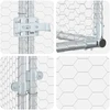 Vištų kiemas Sidabrinė 500 x 100 x 100 cm Galvanizuotas plienas