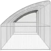 Vištų narvas 4 vnt. Sidabro 800 x 200 x 200 cm Plienas ir PE