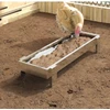 Vištų šėrimo iškas Sidabro 80 x 28 x 13.5 cm Cinkuota plienas
