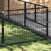Voljeras šunims, juodos spalvos, 24m², plienas
