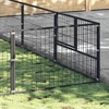 Voljeras šunims, juodos spalvos, 40m², plienas
