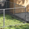 Voljeras šunims, sidabrinės spalvos, 12m², plienas