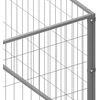Voljeras šunims, sidabrinės spalvos, 16m², plienas