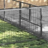 Voljeras šunims, sidabrinės spalvos, 24m², plienas