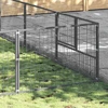 Voljeras šunims, sidabrinės spalvos, 35m², plienas