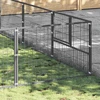 Voljeras šunims, sidabrinės spalvos, 36m², plienas