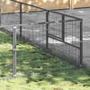 Voljeras šunims, sidabrinės spalvos, 45m², plienas