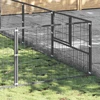 Voljeras šunims, sidabrinės spalvos, 48m², plienas