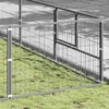 Voljeras šunims, sidabrinės spalvos, 49m², plienas