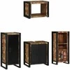 Vonios baldų rinkinys su stalčių 4 pcs Kietas atkurtas medis (Atnaujinta)