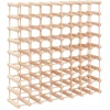 Vyno laikiklis 72 buteliams, 90,5x23x90,5cm, pušies masyvas
