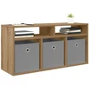 TV staliukas Žemas stalas 87 x 27,5 x 43 cm Amatininkų ąžuolas