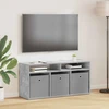 TV staliukas Žemas stalas su stalčių Betono pilka 102 x 32 x 48,5 cm