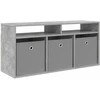 TV staliukas Žemas stalas su stalčių Betono pilka 102 x 32 x 48,5 cm
