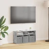 TV staliukas Žemas stalas su stalčių Betono pilka 72 x 22,5 x 38 cm