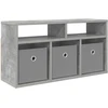 TV staliukas Žemas stalas su stalčių Betono pilka 72 x 22,5 x 38 cm