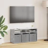 TV staliukas Žemas stalas su stalčių Betono pilka 87 x 27,5 x 43 cm