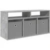TV staliukas Žemas stalas su stalčių Betono pilka 87 x 27,5 x 43 cm