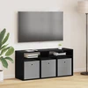 TV staliukas Žemas stalas su stalčių Juodas ąžuolas 102 x 32 x 48,5 cm
