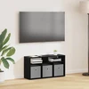 TV staliukas Žemas stalas su stalčių Juodas ąžuolas 72 x 22,5 x 38 cm