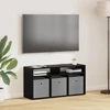TV staliukas Žemas stalas su stalčių Juodas ąžuolas 87 x 27,5 x 43 cm