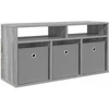 TV staliukas Žemas stalas su stalčių Pilkas Sonoma 87 x 27,5 x 43 cm