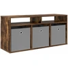 TV staliukas Žemas stalas su stalčių Rūkyta ąžuolas 102 x 32 x 48,5 cm