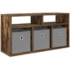 TV staliukas Žemas stalas su stalčių Rūkyta ąžuolas 72 x 22,5 x 38 cm