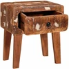 Žurnalinis staliukas Ruda 40 x 32 x 46 cm Kietas atkurtas medis