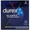 Prezervatyvai Durex Extra Safe 3 vnt, storesni, drėkinti