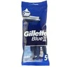"Gillette Mėlyna II" chromo danga 5 vienetai