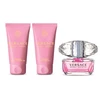 Kvepalų rinkinys moterims Versace Bright Crystal (EDT, 50 ml + kūno losjonas 50 ml + dušo želė, 50 ml)
