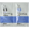 PURING 03 Rehab Restructuring Skirtas garbanotiems plaukams Šampūnas + Mask 10+10ml
