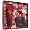 Rinkinys vyrams Versace Eros Flame (EDP, 100 ml + EDP, 5 ml + dušo želė, 150 ml)