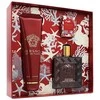 Rinkinys vyrams Versace Eros Flame (EDP, 100 ml + EDP, 5 ml + dušo želė, 150 ml)