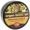 Vivaco SUN Argan Bronz Oil įdegio sviestas su skaistinančiu auksiniu blizgučiu ir ekologišku argano aliejumi SPF 15 200 ml