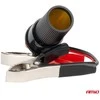 Adapteris į žiebtuvėlio lizdą 12V/24V, krokodilo tipo, 15 cm AMIO-03803
