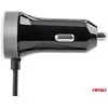 Amio Automobilinis įkroviklis PCH PRO-01 microUSB+2xUSB 2.4A 12/24V