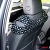 Amio Automobilio sėdynės kilimėlis su karoliukais CSM-18, 44x106cm - juoda