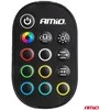 Amio Lanksčios šoninės LED COB juostos 2x30 cm 12V, RGB įvairių spalvų, su pultu
