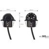 Amio Parkavimo pagalbos sistema TFT01 4,3" su HD-305 LED kamera, 4 sidabro spalvos jutikliai 28 mm