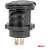 Amio Vandeniui atsparus telefono įkroviklis 2xUSB 12/24V MOD-04