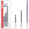 Antgalių laikiklių suktuvui rinkinys, 1/4", 3 vnt., AMIO-04934